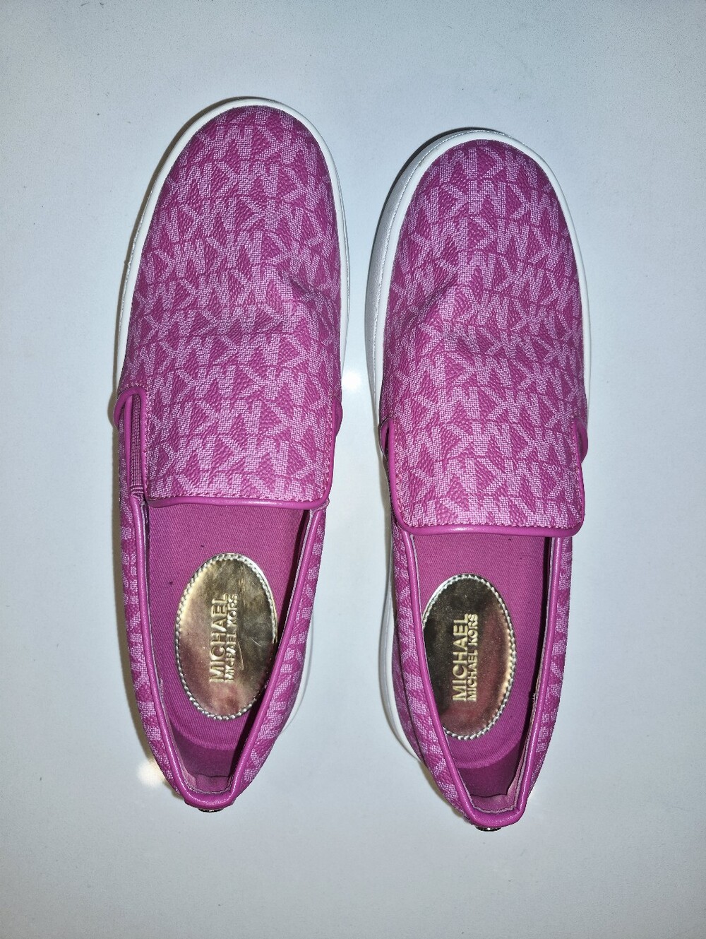 Michael Kors Women’s Pink Slip-On Sneakers